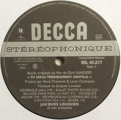 Jacques Loussier : Tu Seras Terriblement Gentille (LP, Album, Ltd, Num, RE)