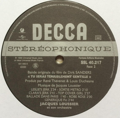 Jacques Loussier : Tu Seras Terriblement Gentille (LP, Album, Ltd, Num, RE)