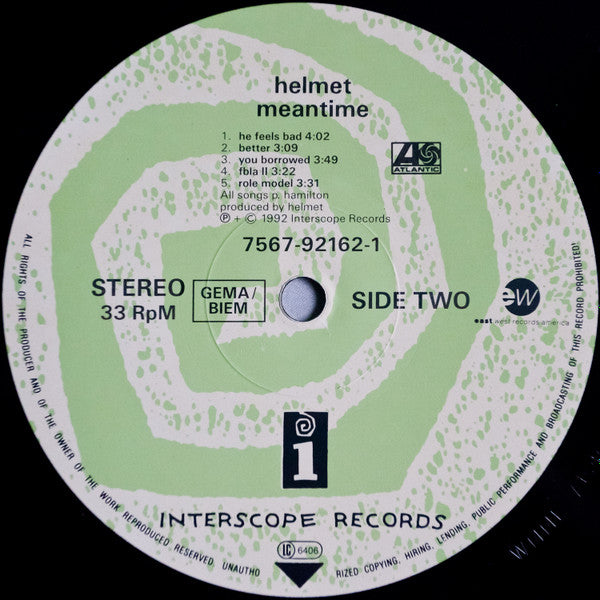 Helmet (2) : Meantime (LP, Album)