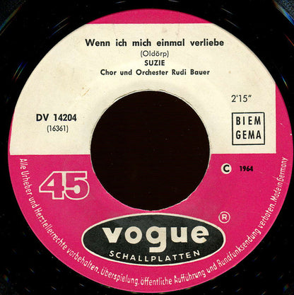 Suzie (2) : Max Und Moritz / Wenn Ich Mich Einmal Verliebe (7", Single)