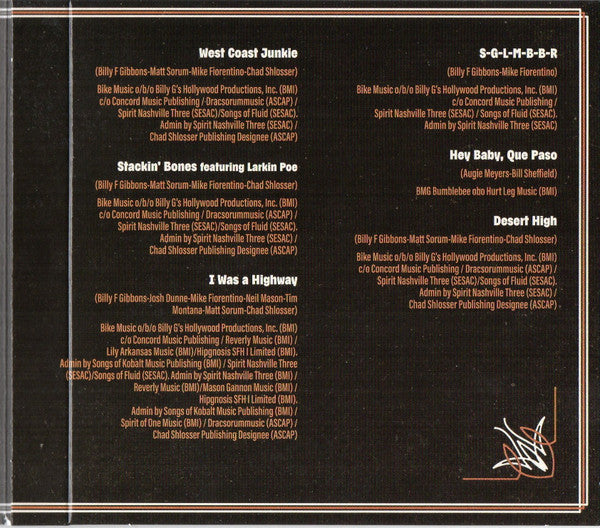 Billy Gibbons : Hardware (CD, Album)