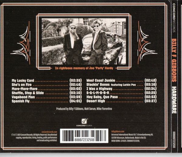 Billy Gibbons : Hardware (CD, Album)