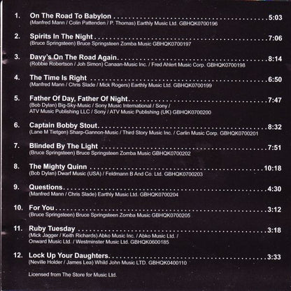 Manfred Mann's Earth Band : Live In USA (CD, Unofficial)