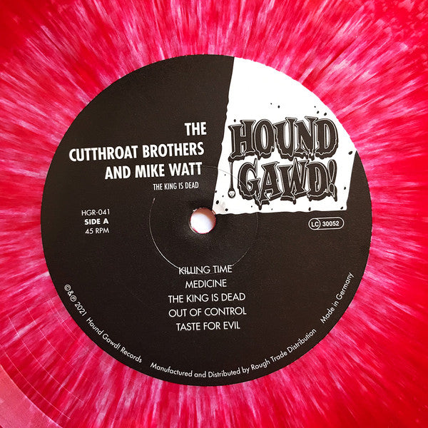 The Cutthroat Brothers And Mike Watt : The King Is Dead (LP, Album, RSD, Ltd)