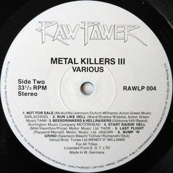 Various : Metal Killers III (LP, Comp)