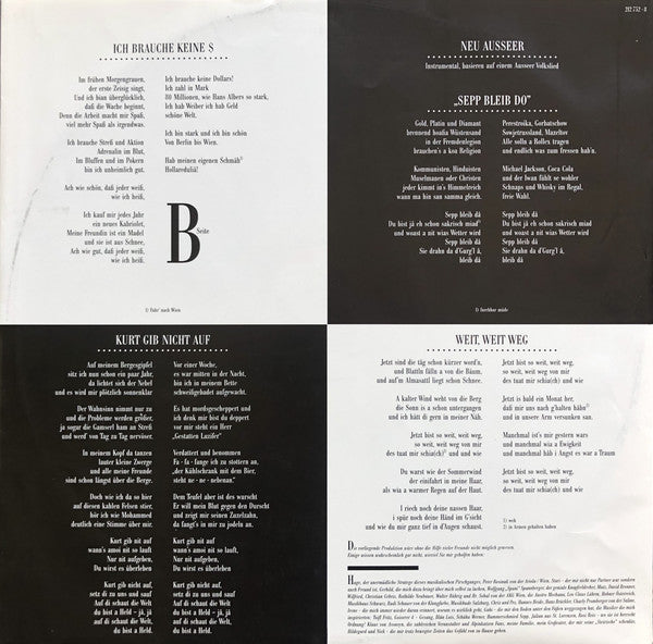 Hubert Von Goisern Und Die Original Alpinkatzen* : Aufgeigen Stått Niederschiassen (LP, Album)