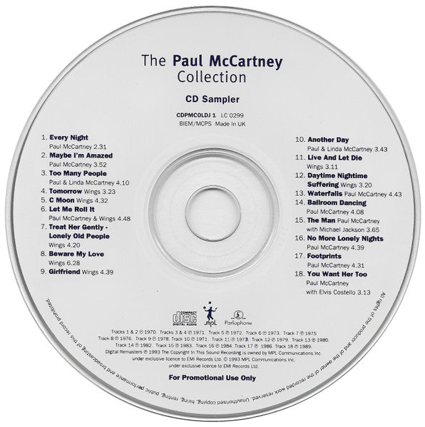 Paul McCartney : The Paul McCartney Collection (CD, Comp, Promo, RM, Smplr)