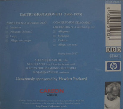 Benjamin Zander Conducts Dmitri Shostakovich - Alexander Baillie , Cello - Boston Philharmonic Orchestra : Symphony No.5 - Cello Concerto No.1 (CD, Comp)