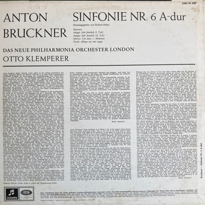 Anton Bruckner, New Philharmonia Orchestra, Otto Klemperer :  Sinfonie Nr.6 A-Dur (LP)
