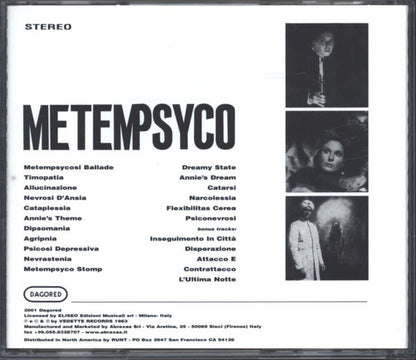 Armando Sciascia : Metempsyco (Original Soundtrack) (CD, Album, RE, RM)
