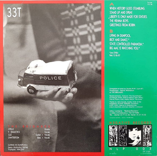 The Brigades : Yours Negatively (LP, Album + 7")