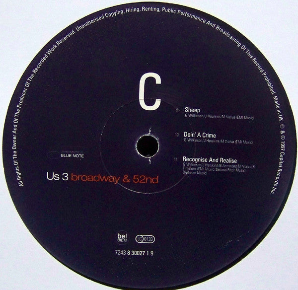 Us3 : Broadway & 52nd (2xLP, Album)