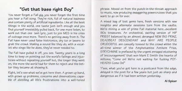 The Fall : Live Various Years (2xCD, Album)