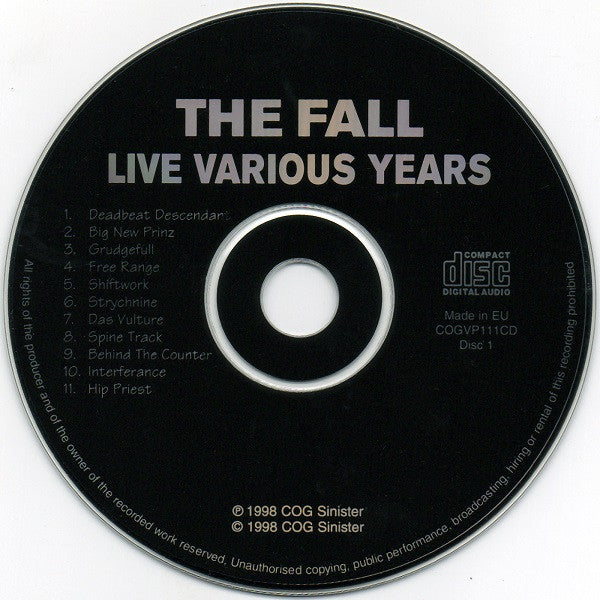 The Fall : Live Various Years (2xCD, Album)