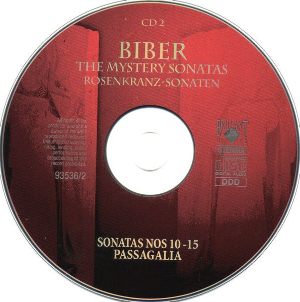 Heinrich Ignaz Franz Biber - Walter Reiter, Ensemble Cordaria : The Mystery Sonatas / Rosenkranz-Sonaten (2xCD)