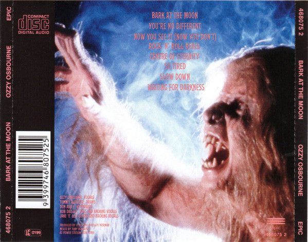 Ozzy Osbourne : Bark At The Moon (CD, Album)