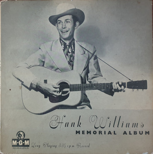 Hank Williams And His Drifting Cowboys* : Hank Williams Memorial Album (10", Album, Mono)