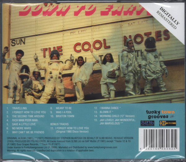 The Cool Notes : Down To Earth (CD, Album, Ltd, RE, RM)