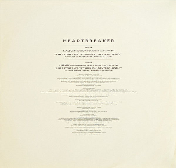 Mariah Carey : Heartbreaker (12")
