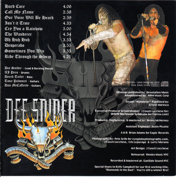 Dee Snider : Never Let The Bastards Wear You Down (CD, Album)