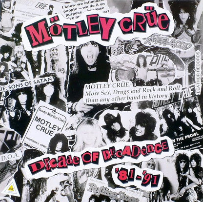 Mötley Crüe : Decade Of Decadence '81-'91 (2xLP, Comp)