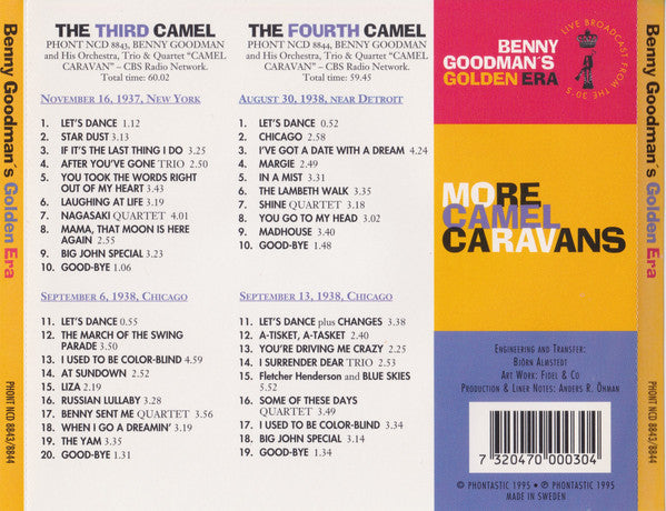 Benny Goodman : Benny Goodman's Golden Era: More Camel Caravans- The Third Camel/The Fourth Camel (CD, Comp)