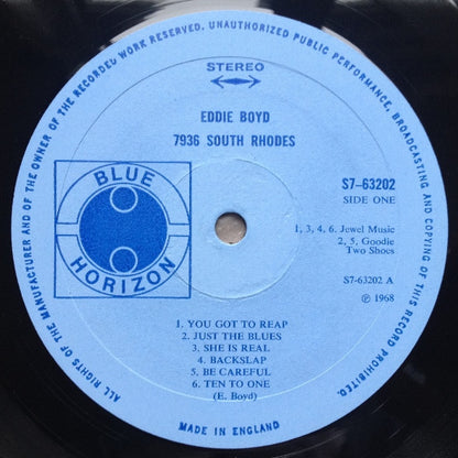 Eddie Boyd With Fleetwood Mac : 7936 South Rhodes (LP, Album)