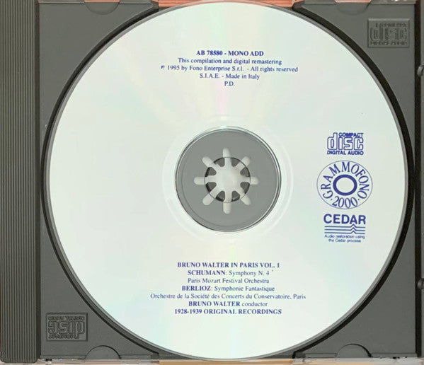 Bruno Walter : Bruno Walter In Paris Vol. 1 (1928 - 1939) (CD, Comp)