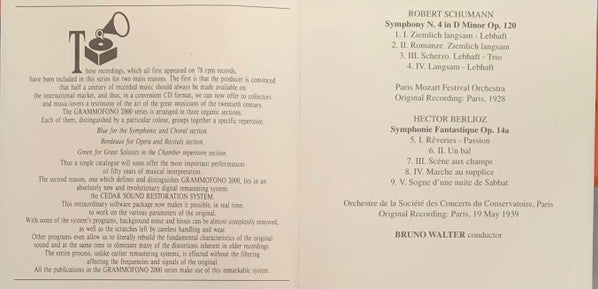 Bruno Walter : Bruno Walter In Paris Vol. 1 (1928 - 1939) (CD, Comp)