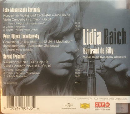 Lidia Baich, Bertrand De Billy, ORF Radio-Symphonieorchester Wien : Mendelssohn Prokofiev (CD, Comp)