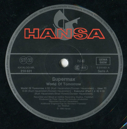 Supermax : World Of Tomorrow (LP, Album)