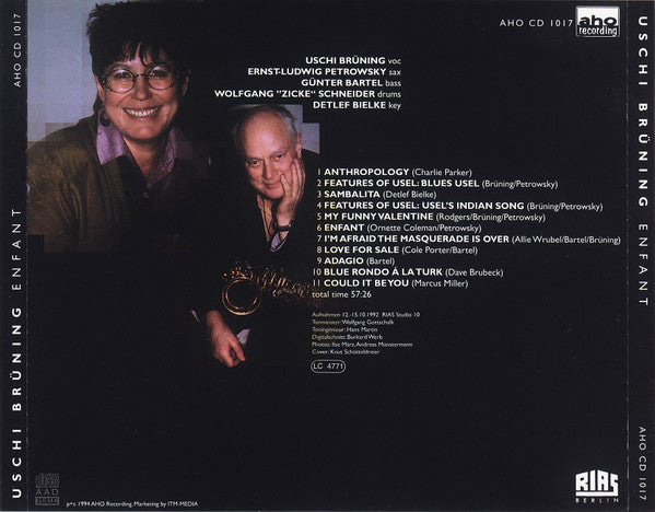Uschi Brüning : Enfant (CD, Album)