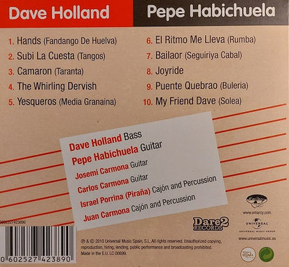Dave Holland, Pepe Habichuela : Hands (CD, Album)