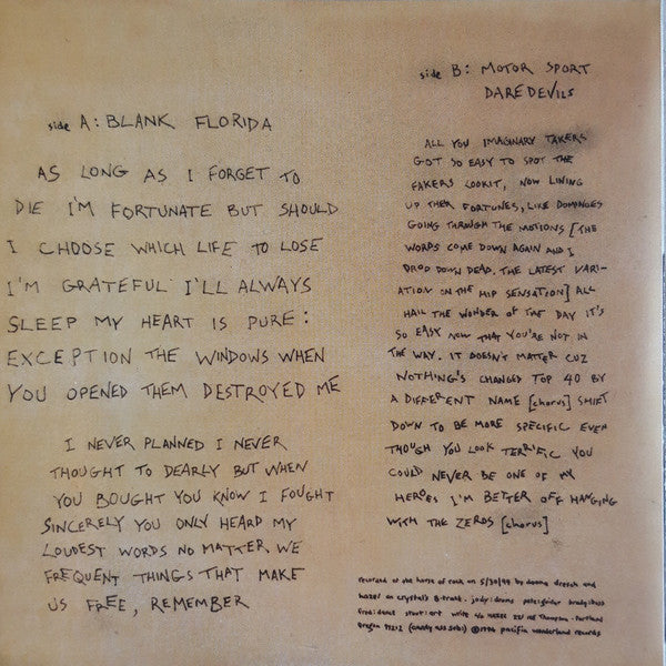 Hazel (4) : Blank Florida (7", Single)