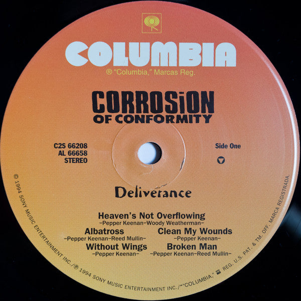 Corrosion Of Conformity : Deliverance (LP + LP, S/Sided, Etch + Album)