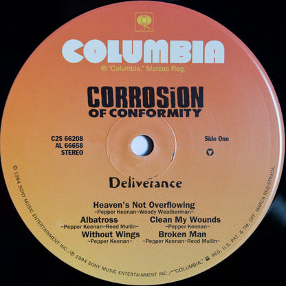 Corrosion Of Conformity : Deliverance (LP + LP, S/Sided, Etch + Album)