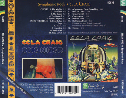 Eela Craig : Symphonic Rock: One Niter - Hats Of Glass (CD, Comp)