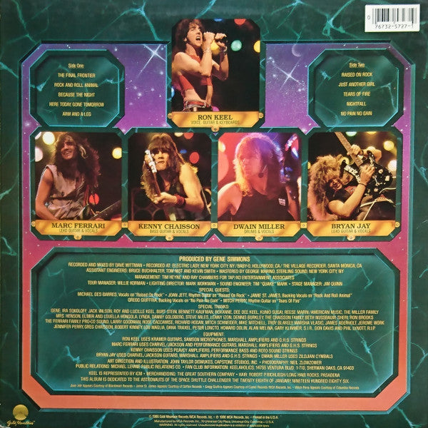 Keel : The Final Frontier (LP, Album, Glo)