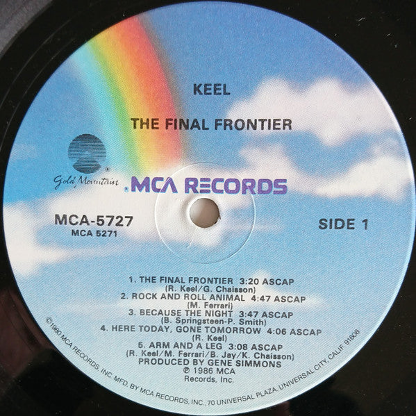 Keel : The Final Frontier (LP, Album, Glo)