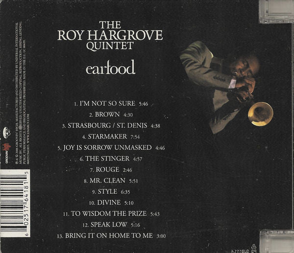 Roy Hargrove Quintet : Earfood (CD, Album)