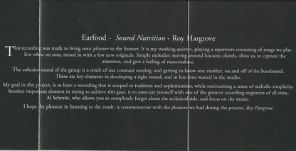Roy Hargrove Quintet : Earfood (CD, Album)