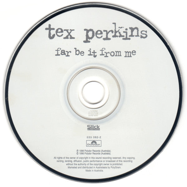 Tex Perkins : Far Be It From Me (CD, Album)