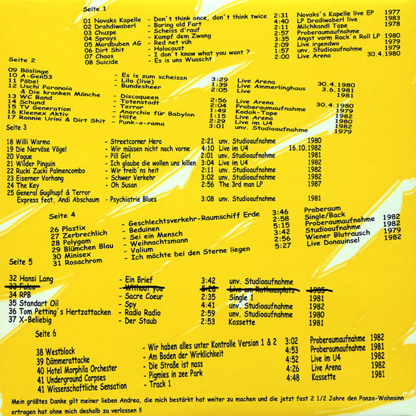 Various : De Guade Oide Zeit (LP, Ora + LP, Red + LP, Blu + 2xDVD-V + Comp, Ltd,)