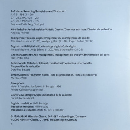 Robert Schumann - SWR Vokalensemble Stuttgart, Rupert Huber (2) : Romanzen Und Balladen Für Chor (CD)