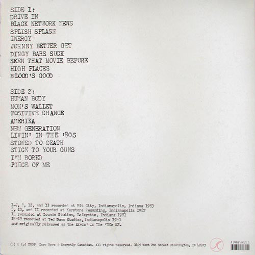 Zero Boys : History Of (LP, Comp, RM)