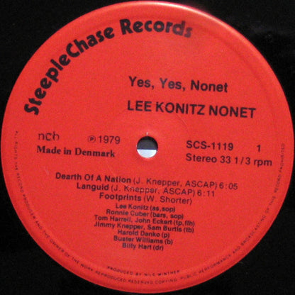 Lee Konitz Nonet : Yes, Yes, Nonet (LP, Album)