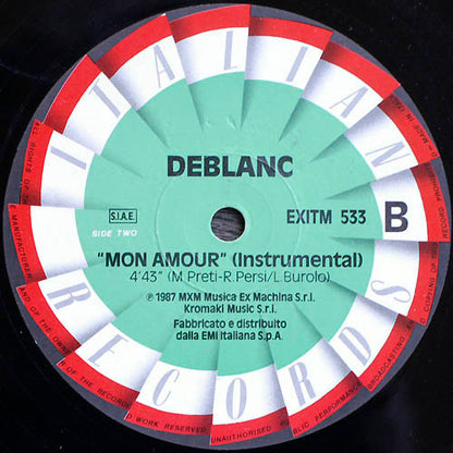 Deblanc : Mon Amour (12")