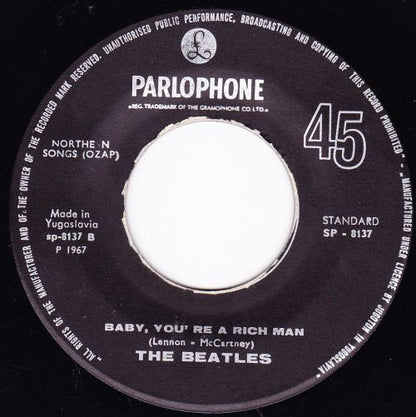 The Beatles : All You Need Is Love (7", Single)