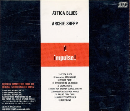 Archie Shepp : Attica Blues (CD, Album, RE, RM)