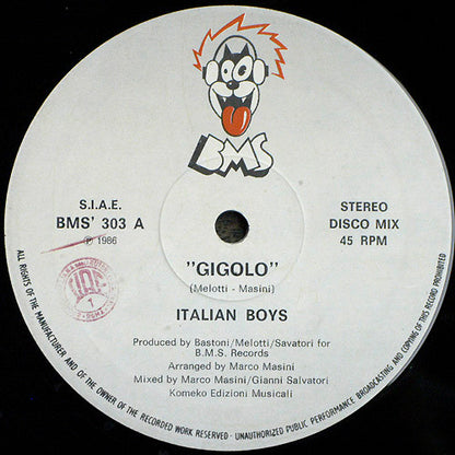 Italian Boys : Gigolo (12")
